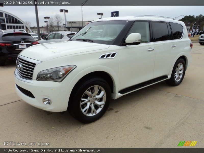 Moonlight White / Wheat 2012 Infiniti QX 56