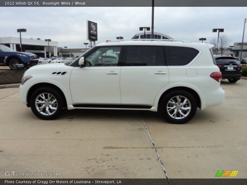 Moonlight White / Wheat 2012 Infiniti QX 56