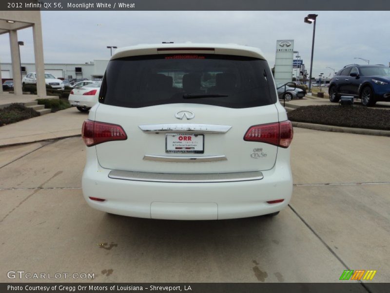 Moonlight White / Wheat 2012 Infiniti QX 56