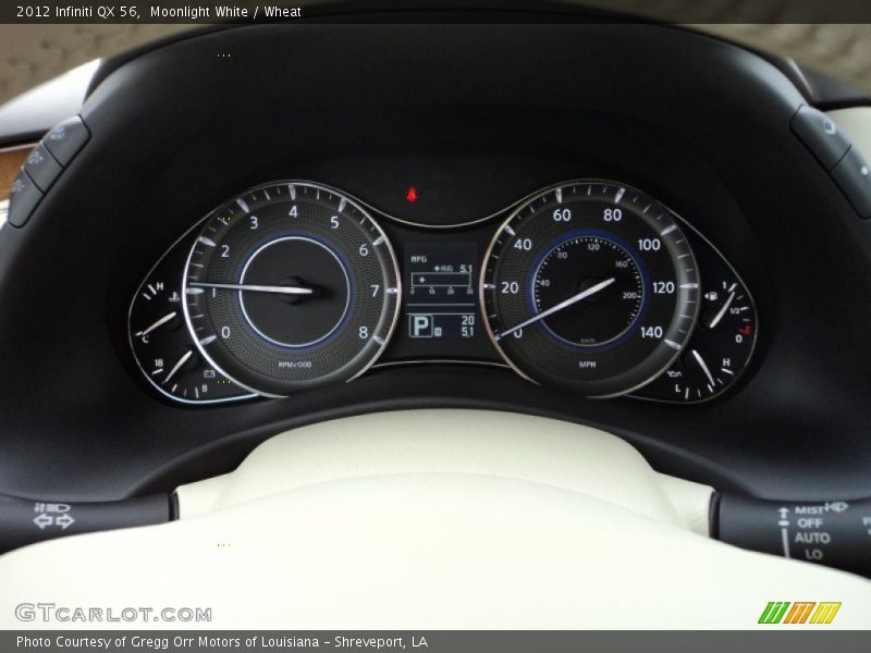 Moonlight White / Wheat 2012 Infiniti QX 56