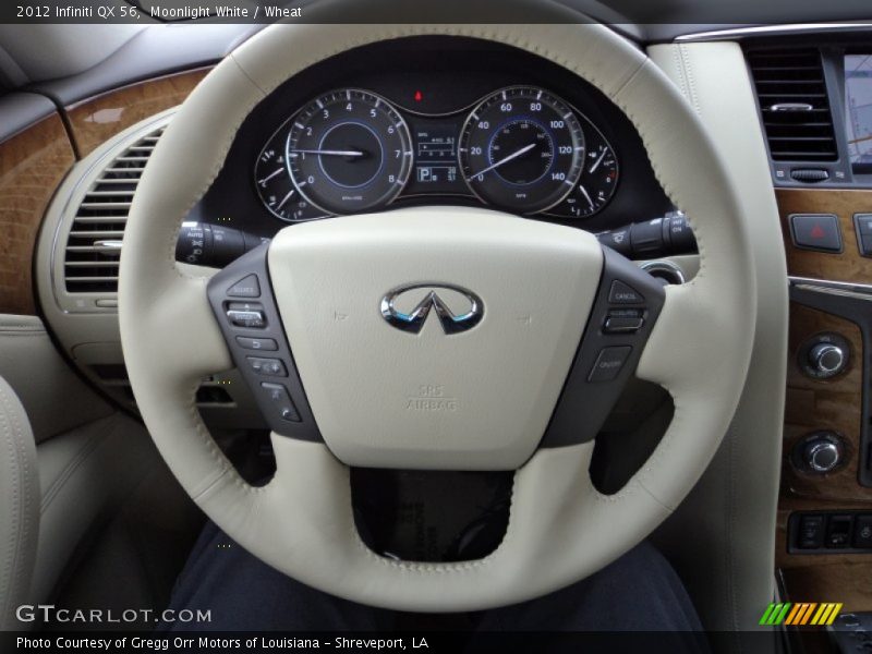 Moonlight White / Wheat 2012 Infiniti QX 56
