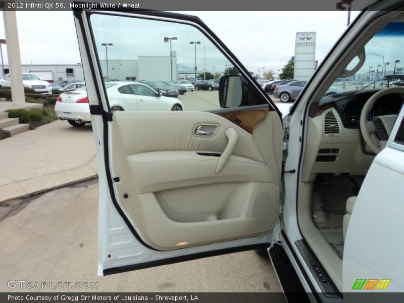 Moonlight White / Wheat 2012 Infiniti QX 56