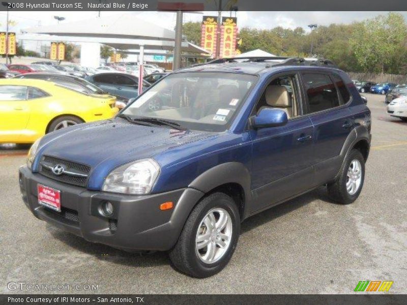 Nautical Blue / Beige 2008 Hyundai Tucson SE