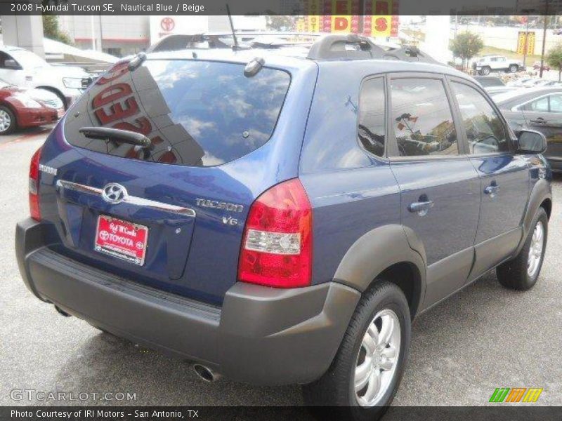 Nautical Blue / Beige 2008 Hyundai Tucson SE