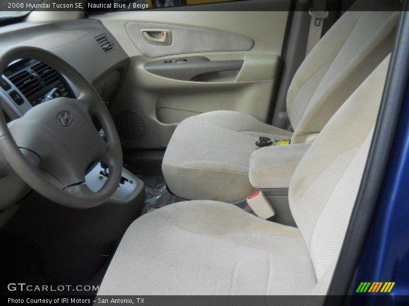 Nautical Blue / Beige 2008 Hyundai Tucson SE