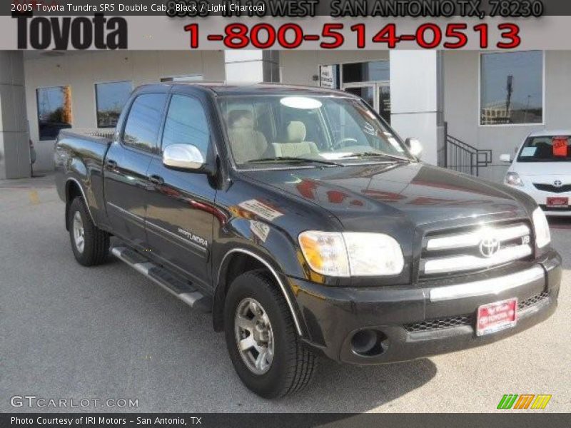 Black / Light Charcoal 2005 Toyota Tundra SR5 Double Cab