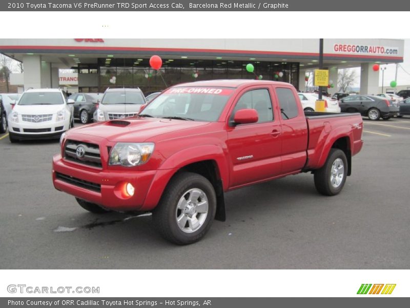 Barcelona Red Metallic / Graphite 2010 Toyota Tacoma V6 PreRunner TRD Sport Access Cab