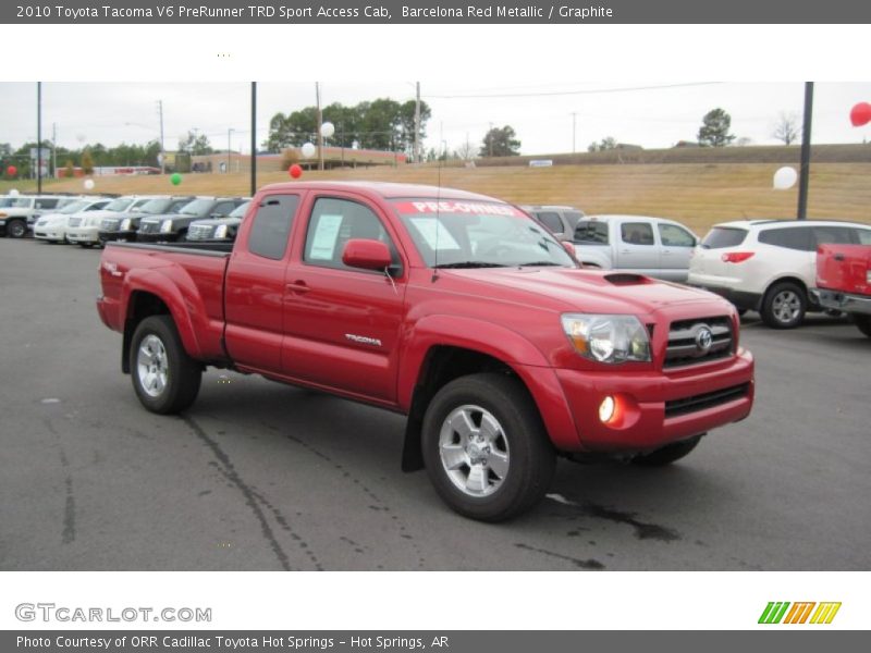 Barcelona Red Metallic / Graphite 2010 Toyota Tacoma V6 PreRunner TRD Sport Access Cab