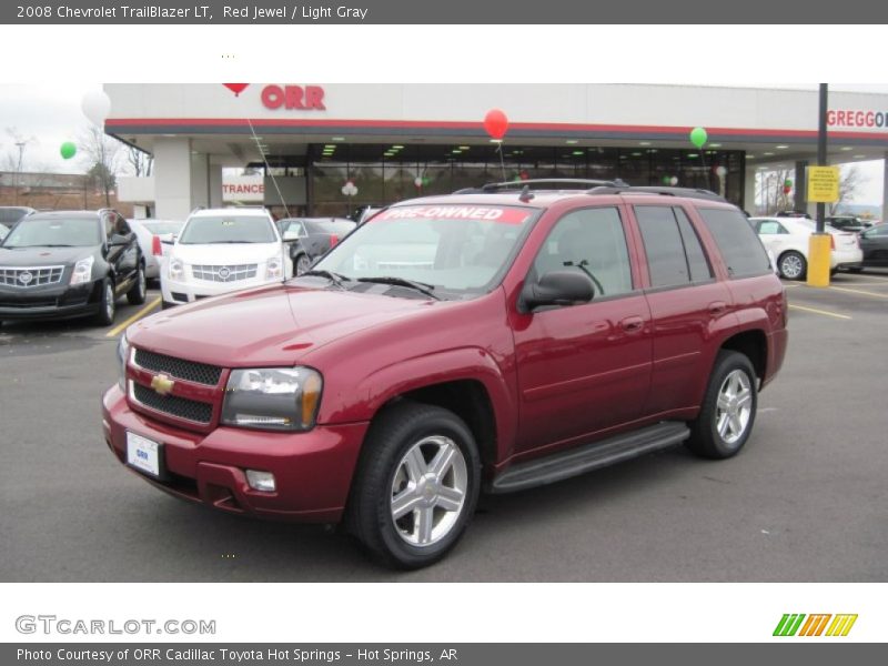 Red Jewel / Light Gray 2008 Chevrolet TrailBlazer LT