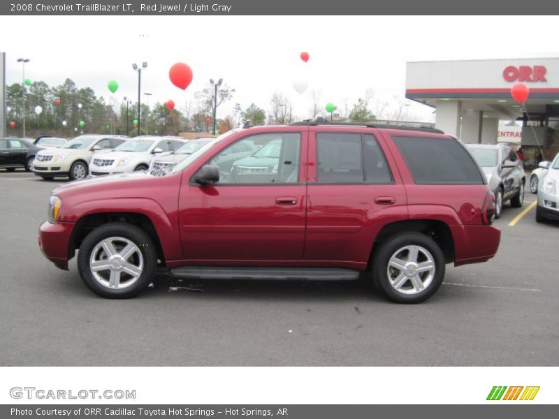 Red Jewel / Light Gray 2008 Chevrolet TrailBlazer LT