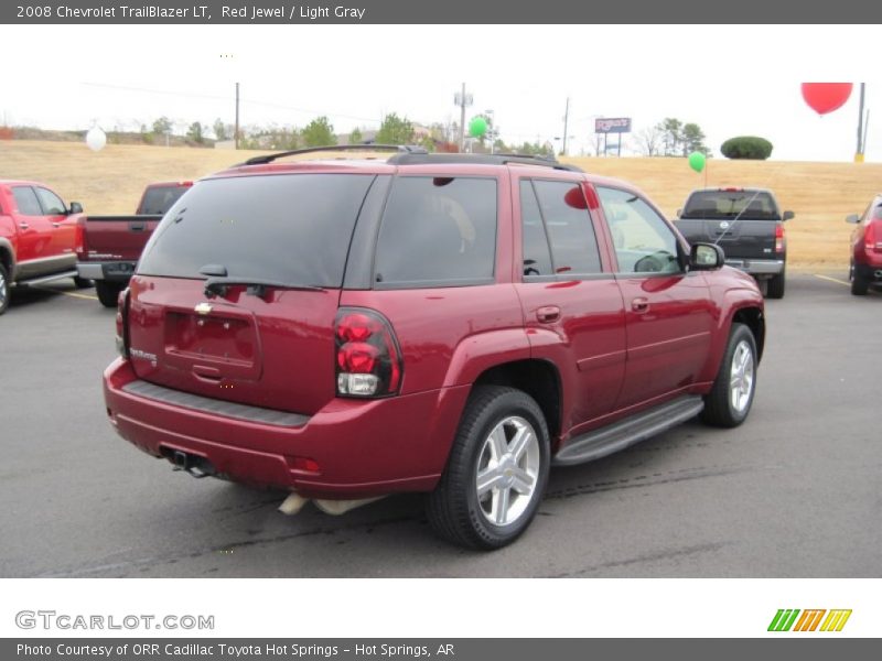 Red Jewel / Light Gray 2008 Chevrolet TrailBlazer LT