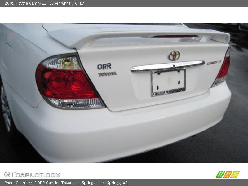Super White / Gray 2005 Toyota Camry LE