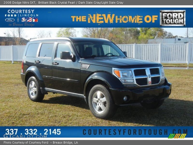 Brilliant Black Crystal Pearl / Dark Slate Gray/Light Slate Gray 2008 Dodge Nitro SXT