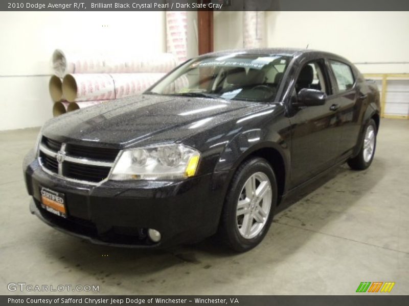 Brilliant Black Crystal Pearl / Dark Slate Gray 2010 Dodge Avenger R/T