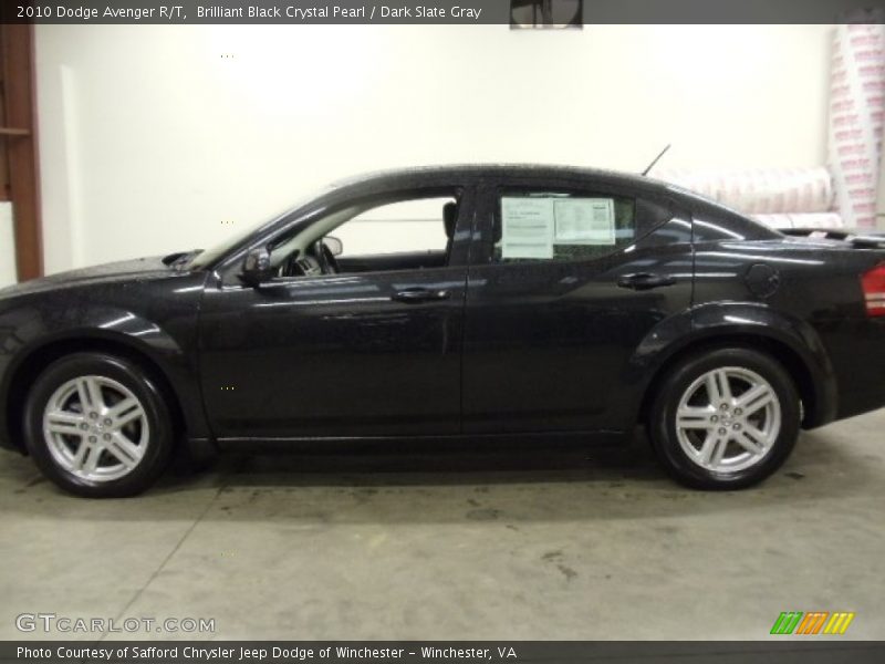Brilliant Black Crystal Pearl / Dark Slate Gray 2010 Dodge Avenger R/T