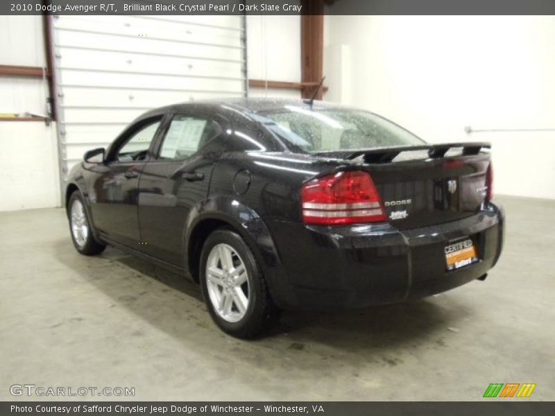 Brilliant Black Crystal Pearl / Dark Slate Gray 2010 Dodge Avenger R/T