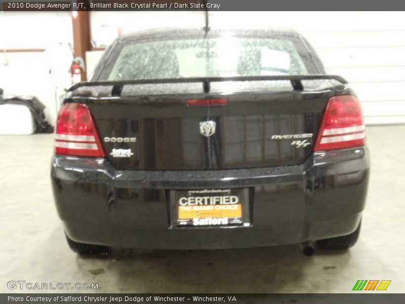 Brilliant Black Crystal Pearl / Dark Slate Gray 2010 Dodge Avenger R/T