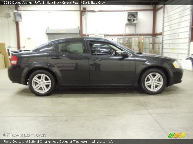 Brilliant Black Crystal Pearl / Dark Slate Gray 2010 Dodge Avenger R/T