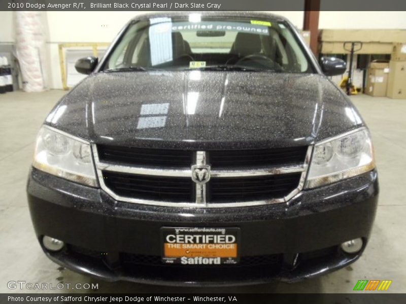 Brilliant Black Crystal Pearl / Dark Slate Gray 2010 Dodge Avenger R/T