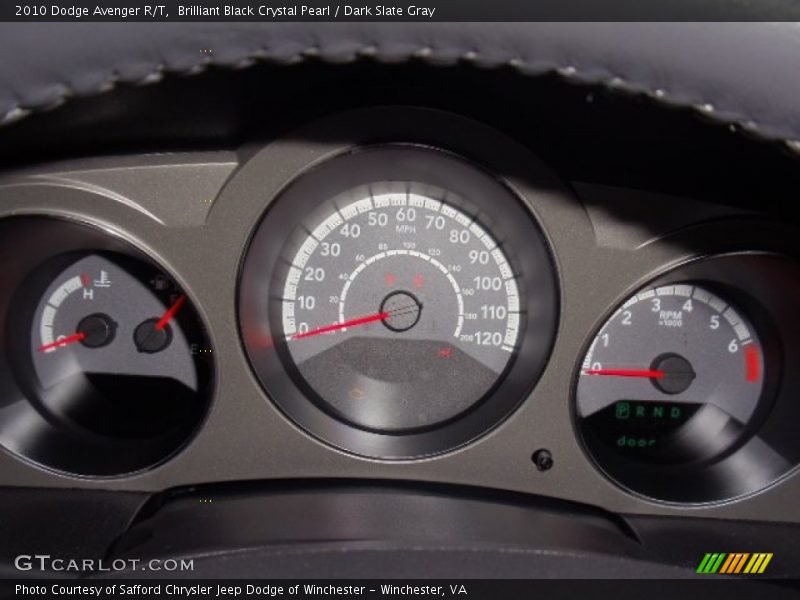 Brilliant Black Crystal Pearl / Dark Slate Gray 2010 Dodge Avenger R/T