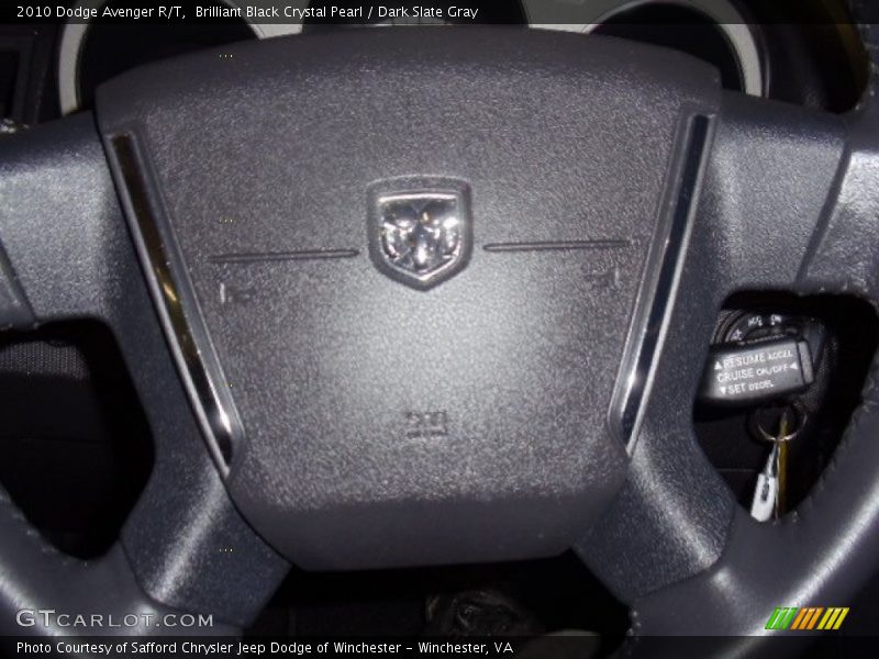 Brilliant Black Crystal Pearl / Dark Slate Gray 2010 Dodge Avenger R/T