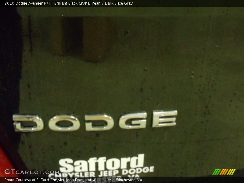 Brilliant Black Crystal Pearl / Dark Slate Gray 2010 Dodge Avenger R/T