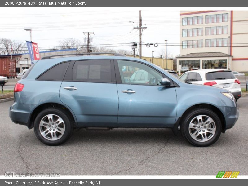 Steel Blue Metallic / Ebony 2008 Acura MDX