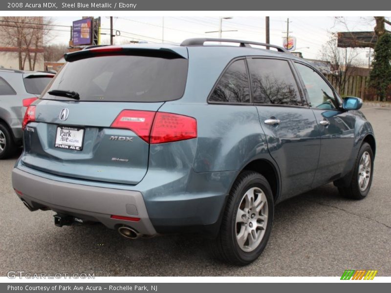 Steel Blue Metallic / Ebony 2008 Acura MDX