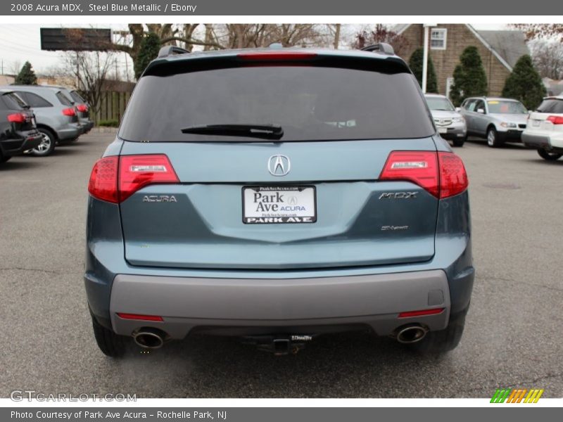 Steel Blue Metallic / Ebony 2008 Acura MDX