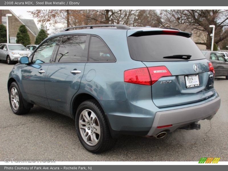 Steel Blue Metallic / Ebony 2008 Acura MDX