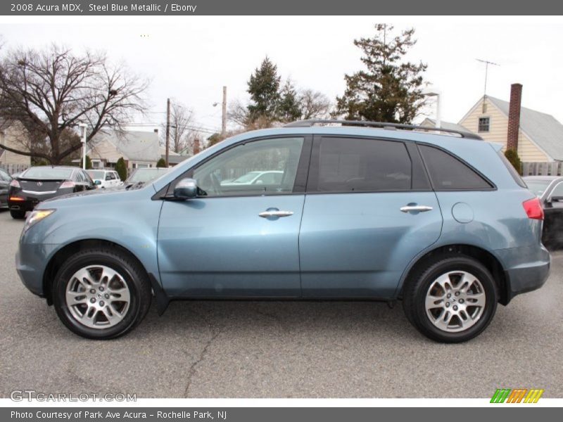 Steel Blue Metallic / Ebony 2008 Acura MDX