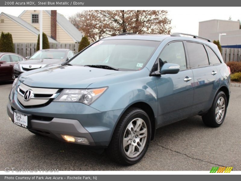 Steel Blue Metallic / Ebony 2008 Acura MDX