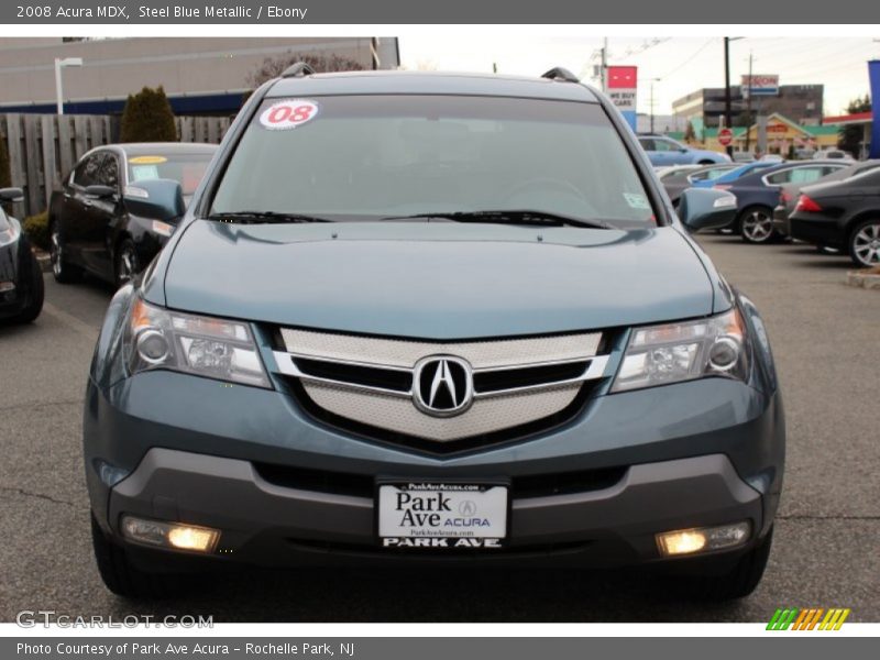 Steel Blue Metallic / Ebony 2008 Acura MDX