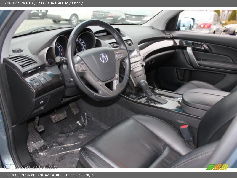 Steel Blue Metallic / Ebony 2008 Acura MDX