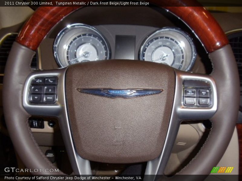 Tungsten Metallic / Dark Frost Beige/Light Frost Beige 2011 Chrysler 300 Limited