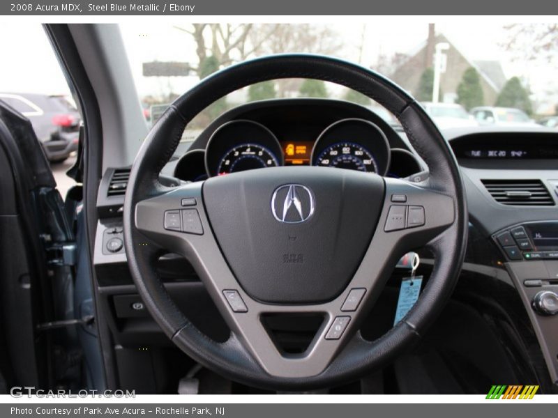 Steel Blue Metallic / Ebony 2008 Acura MDX