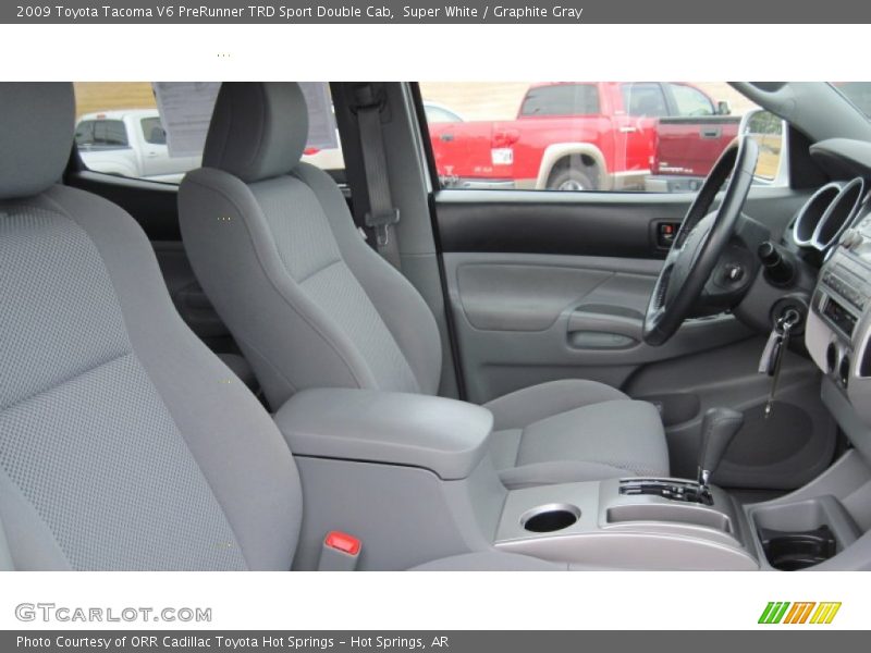 Super White / Graphite Gray 2009 Toyota Tacoma V6 PreRunner TRD Sport Double Cab