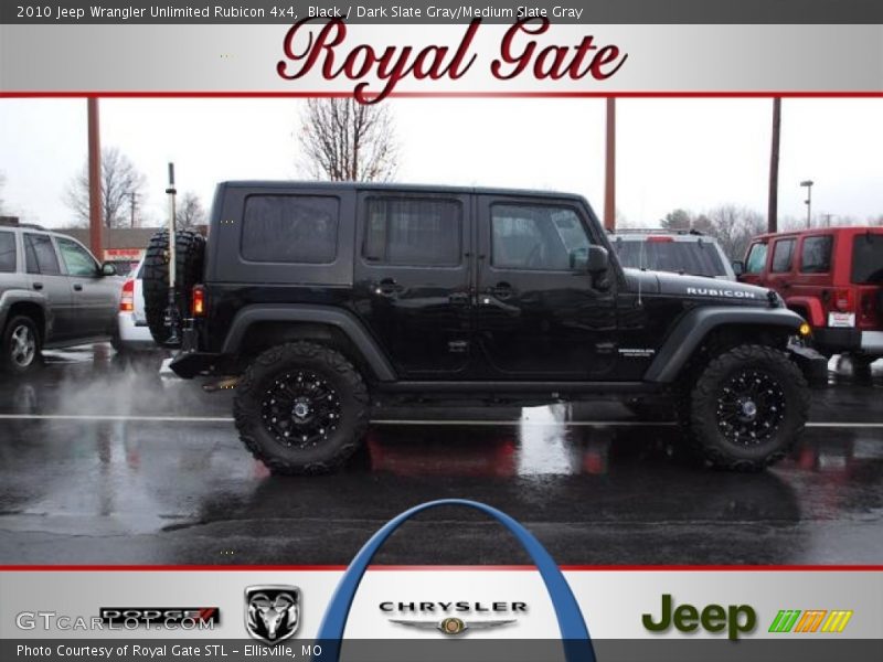 Black / Dark Slate Gray/Medium Slate Gray 2010 Jeep Wrangler Unlimited Rubicon 4x4