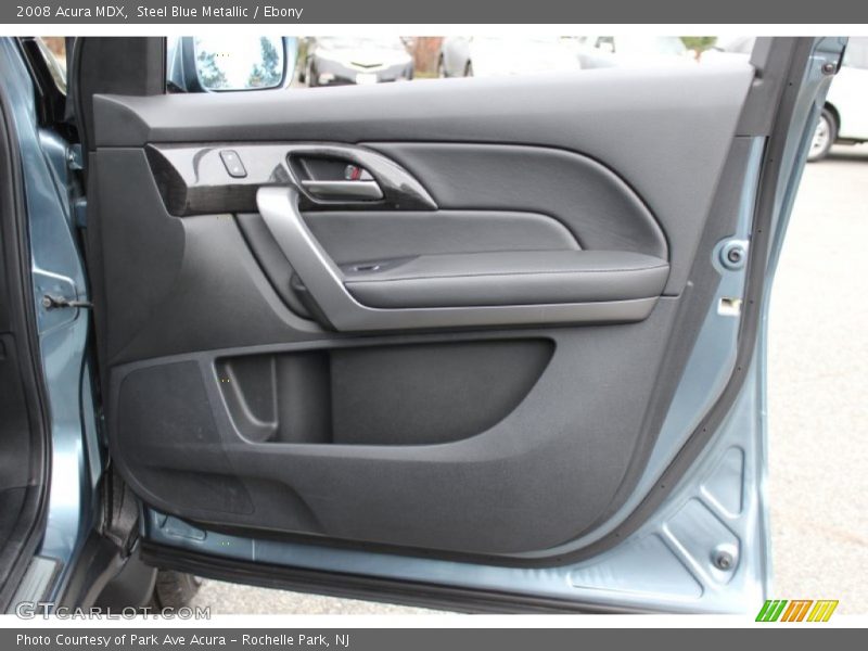 Steel Blue Metallic / Ebony 2008 Acura MDX