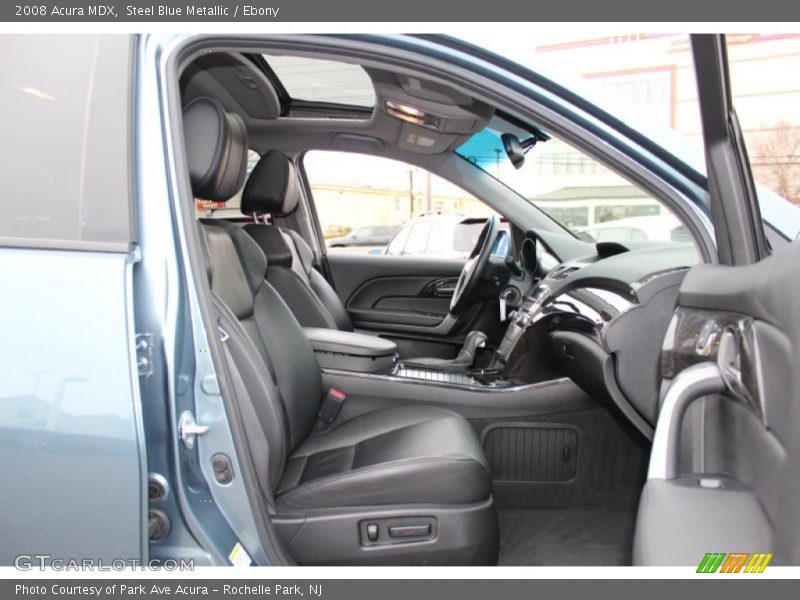 Steel Blue Metallic / Ebony 2008 Acura MDX