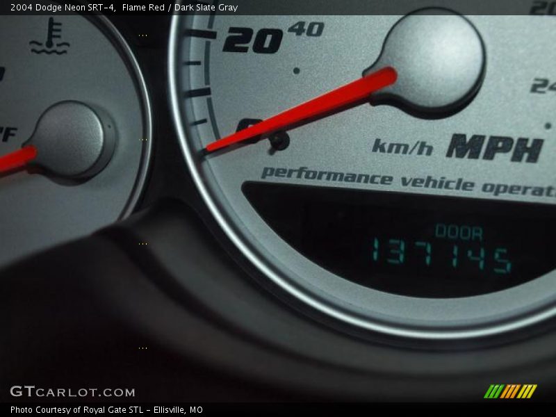 Flame Red / Dark Slate Gray 2004 Dodge Neon SRT-4