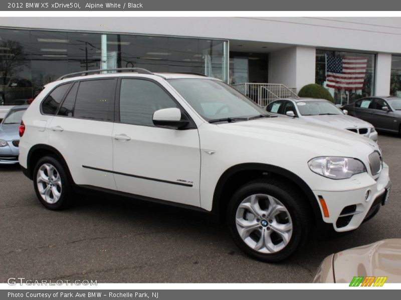 Alpine White / Black 2012 BMW X5 xDrive50i