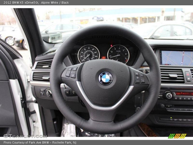 Alpine White / Black 2012 BMW X5 xDrive50i