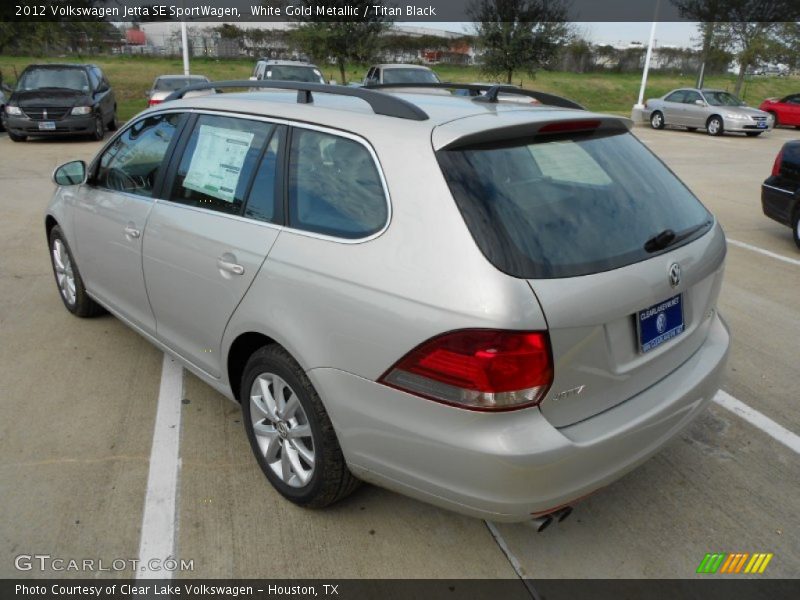 White Gold Metallic / Titan Black 2012 Volkswagen Jetta SE SportWagen