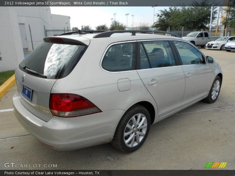 White Gold Metallic / Titan Black 2012 Volkswagen Jetta SE SportWagen