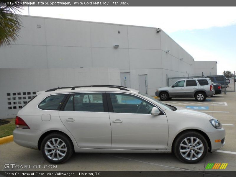 White Gold Metallic / Titan Black 2012 Volkswagen Jetta SE SportWagen