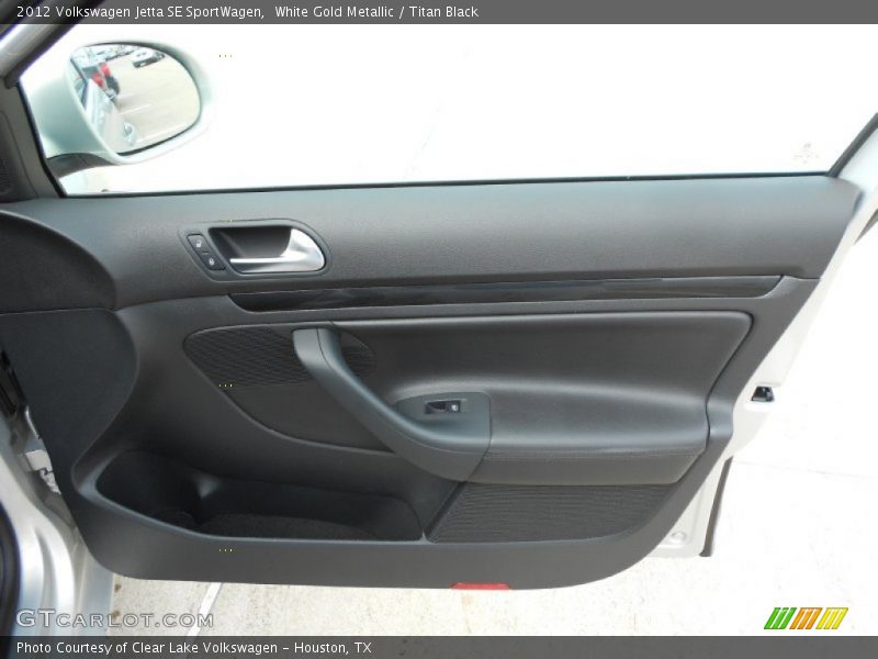White Gold Metallic / Titan Black 2012 Volkswagen Jetta SE SportWagen