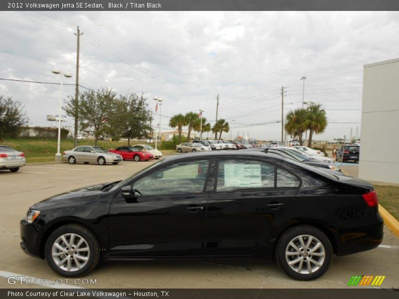 Black / Titan Black 2012 Volkswagen Jetta SE Sedan