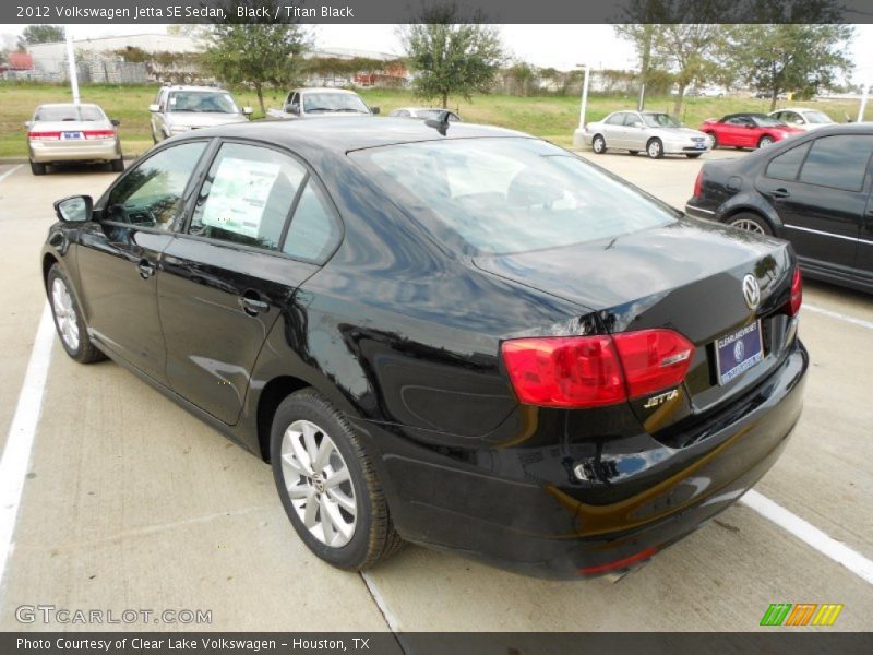 Black / Titan Black 2012 Volkswagen Jetta SE Sedan