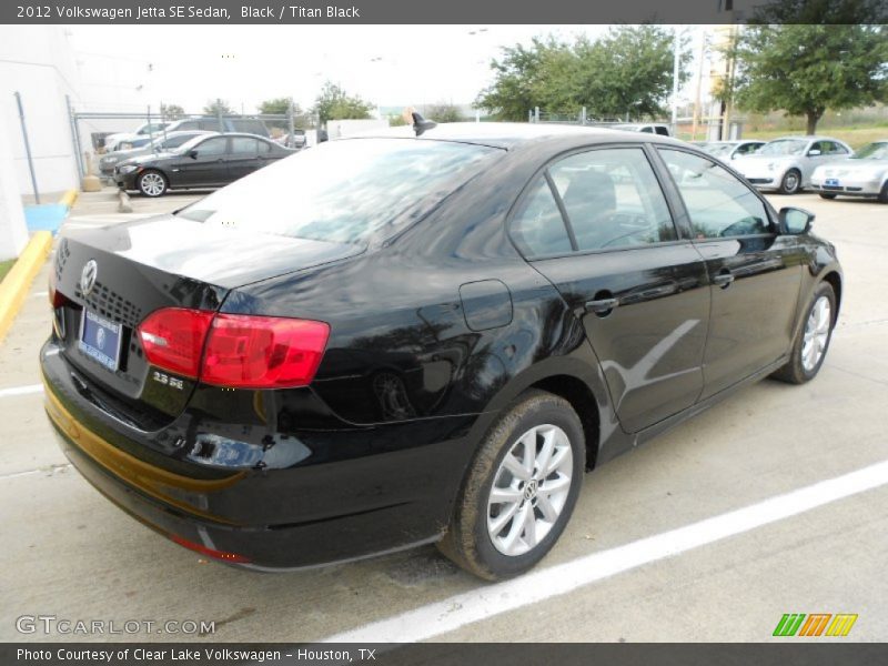 Black / Titan Black 2012 Volkswagen Jetta SE Sedan